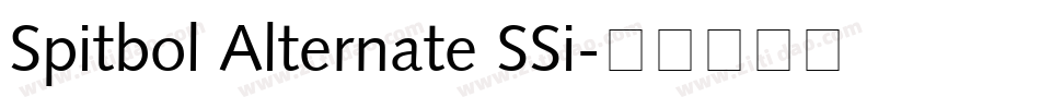 Spitbol Alternate SSi字体转换
